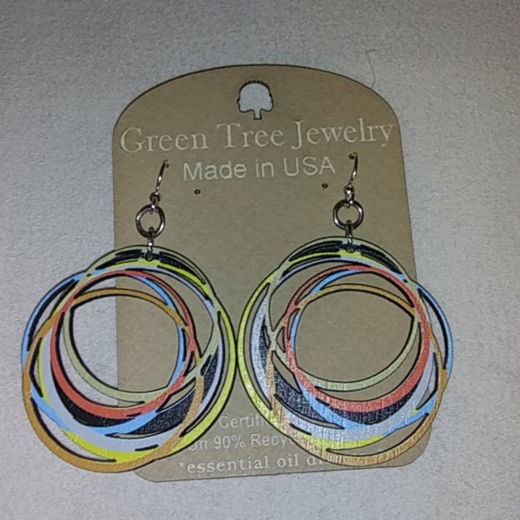 Circle Array Earrings - Picture 2 of 2